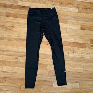 Women’s Shiny Black Nike Leggings